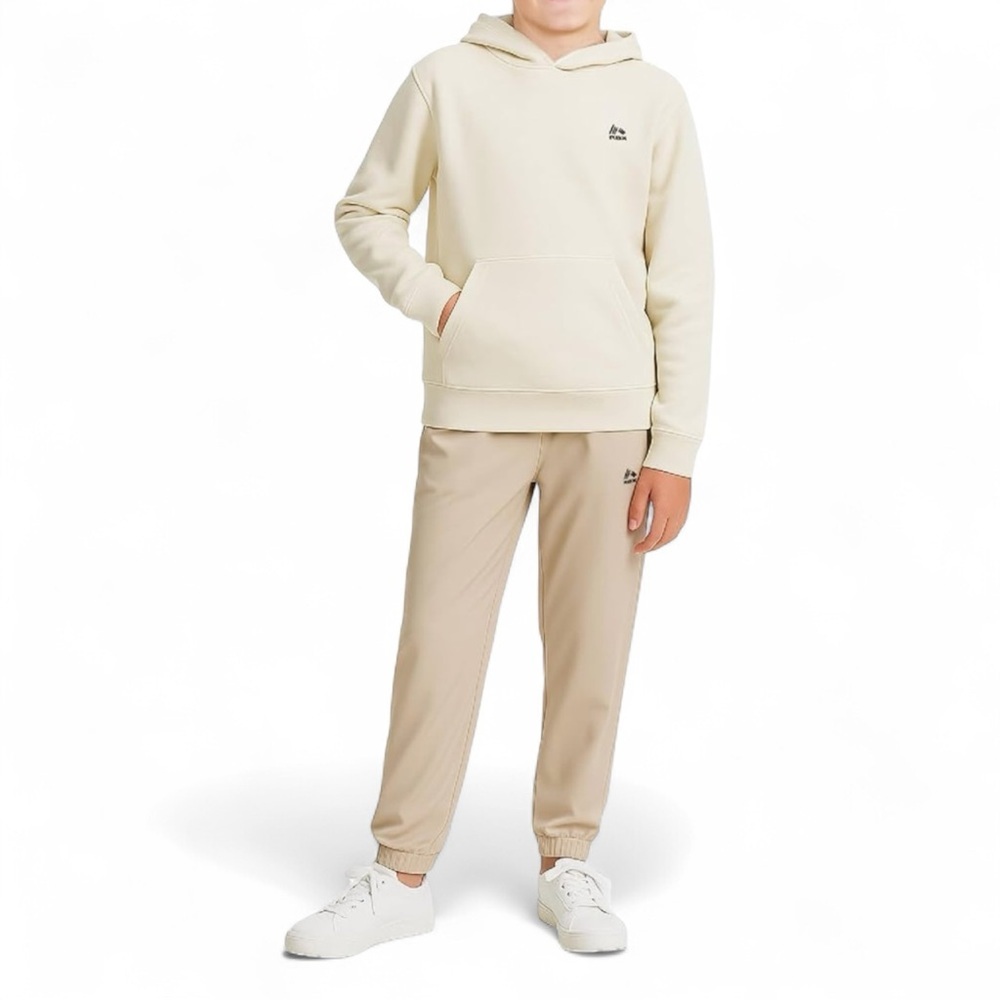 RBX Kids Cream and Tan Joggers